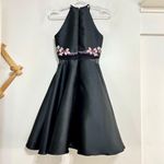 XScape Floral Embroidered Illusion Fit&Flare Dress Photo 4