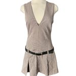 ZARA V-neck Sleeveless Mini Dress With Belt Size Small NWOT Photo 5