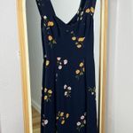 Reformation Fulton blue floral midi dress with slit Photo 3
