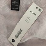 AQUA  Pink Snakeskin Cropped Wrap Blouse Size Medium NWT Snakeskin Top Photo 5