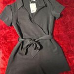 COS NWT  Romper open collar in Black Size M Photo 0