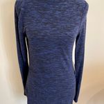 EXPRESS Blue Black Cozy Long Sleeve Mock Neck Sweater Dress Size Medium NWT! Photo 1