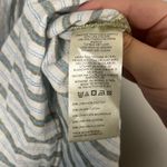 Anthropologie Pilcro Linen blend Henley Surf Top Short Sleeves Size M blue green Photo 2