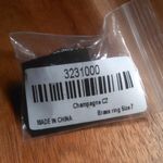 Simulated Champagne Color and White Diamond Brass Ring (Size 7) Photo 15