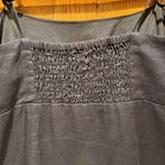 & Other Stories & Other Stories Black Babydoll Style Ruffle Hem Linen & Cotton Mini Dress - Sz 2 Photo 6