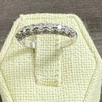 14K White Gold Diamond Band Promise Engagement Ring Silver Photo 0