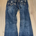 Rock Revival  sora capri crop cropped Blue Women's Jeans denim Photo 0