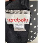 Carabella Womens Top Sz‎ S Black Rhinestones One Shoulder Crop Cropped NEW Photo 4