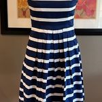 Gap Navy & White Stripe Strapless Dress Size 8 Photo 0