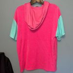 Juicy Couture Shocking Pink Short Sleeve Tunic Hoodie Size Small Photo 6