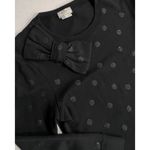 Kate Spade Steal The Spotlight Black Glitter Dot Bow Sweatshirt Medium MSRP $178 Photo 3