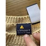 Liz Sport Liz Sports Women Sz Large Hand Knitted Floral Sweater GrandmaCore Wool Blend VTG Photo 2