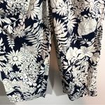 Boden Navy Blue & White Flower Jumpsuit Romper Size 4 Photo 3