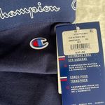 Champion  Biker Shorts 4X Logo Band Navy Blue Stretch Workout Shorts Loungewear Photo 4