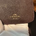 Coach Pink/Purple Metallic Textured Leather Wallet Photo 5