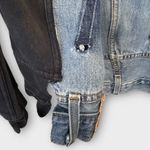 Free People NWT x Tricia Fix Zuma Denim Mix Hooded Sweatshirt Size Small Photo 9