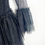 SANDRA MANSOUR x H&M Black Polka Dot Lace Trim Tulle Skirt Sheer Dress Small Photo 13