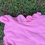 ZARA  Pink Ruffle‎ Sleeve Crop Top Women's Small Short Sleeve Casual Photo 1