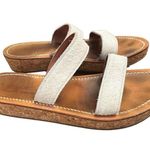 K. JACQUES Cluny White Pony Cork Platform Slide size 41 Brown Photo 2