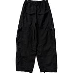 Free People  We the Free Everglades Black Utility Cargo Barrel Slouchy Pants XS Photo 5