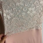 ASOS  Size 8 Long Lace Sleeve Mini Dress Pink Open Back Ballet Dantiy Feminine Photo 8