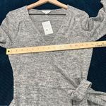 Lucky Brand Cloud Jersey Soft Heather Gray Long Sleeve V-Neck Wrap Dress Size M Photo 13