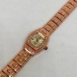 B women rose gold tone wrist watch 18mm quartz links bracelet size 8” running Photo 3