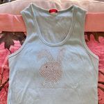 Playboy y2k bunny rhinestone tank top Photo 6
