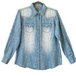 Wrangler lightweight Ladies Summer WESTERN cross arrows snap shirt. SZ. L Photo 0