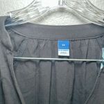 Old Navy NWT black button down blouse women's XS career office minimal basic Photo 3