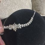 Macy's NWT Sterling  Silver Snowflake Swarovski Adjustable Tennis Bracelet Photo 11