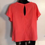 Lily White pink keyhole back blouse Photo 2