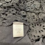 Johnny Was  4 Love & Liberty Small Top Blouse Embroidered Black Boho Short Sleeve Photo 5