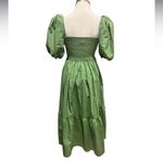 Abercrombie & Fitch Women's Emerson Poplin Puff Sleeve Midi Dress Size Small Photo 7