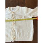 Grace Karin  White Sweater Cardigan with gold buttons size XL Photo 7