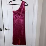 Dress the Population NWOT  Martine Sequin One Shoulder Midi Dress Photo 3