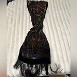 Chico's  Black and Green Paisley Scarf Photo 1