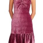 Betsey Johnson Womens Purple
Velvet Knee Length Sheath Dress Large Photo 0