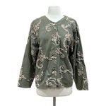 Natasha Sage Green Jacket with Ivory Ribbon Detail Size XL Photo 0