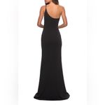 La Femme  One Shoulder Long Jersey Homecoming Dress Photo 1