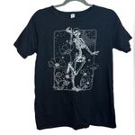 Spooky Skeleton Halloween Graphic Tee Black Size XL Photo 0