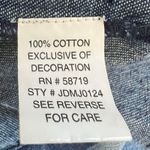 Vintage Choices Denim Jean Jacket Size M Pink Floral Embroidered Textured Blue Size M Photo 6