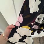 Ann Taylor  Elegant Black Dress with Floral Accents Photo 1