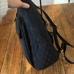 Vera Bradley  Black microfiber Quilted Bag backpack bag small Photo 3