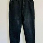 NY Jeans Vintage Black Denim Straight Leg Classic Petite High Waist Mom Jean Photo 8