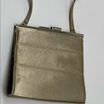 Nine West Small Gold Shoulder Bag Silver Metal Frame Purse Photo 4