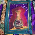 Vintage 90s Caliché Collection Abstract Print High Rise Baggy Mom Shorts Plus 2X Purple Photo 3