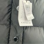 Coach short down puffer jacket black coat size XS NWT Photo 2