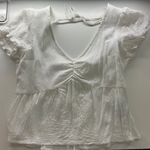 Hollister white flowy top Photo 0