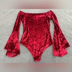 Rolla Coster  Red Velvet Bodysuit Size S Photo 1